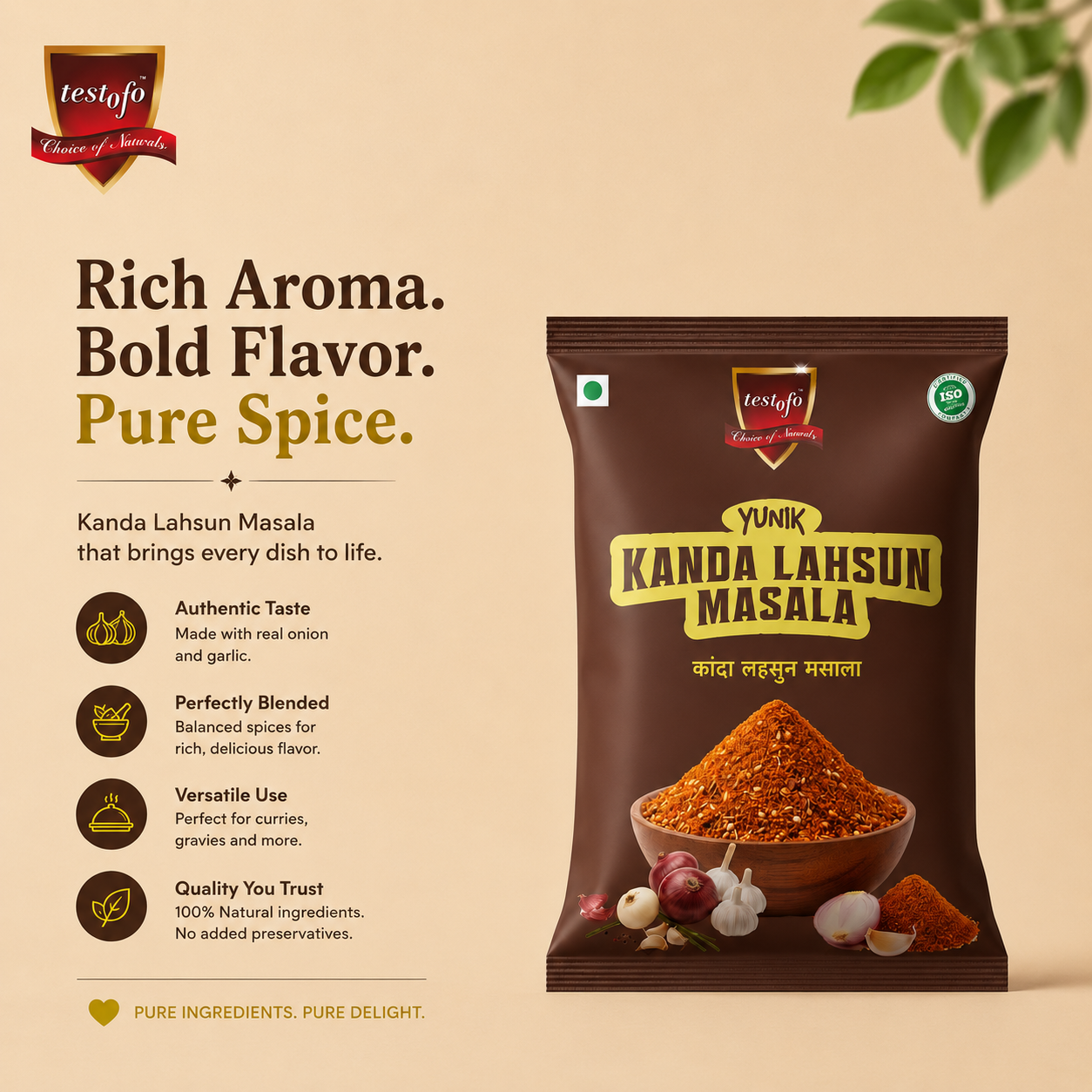 YUNIK Kanda Lahsun Masala – 100g