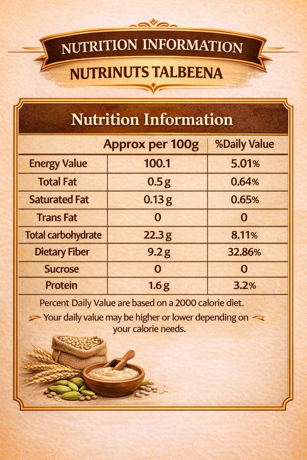NutriNuts Talbeena – Pack of 2 (Cardamom + Strawberry Special)