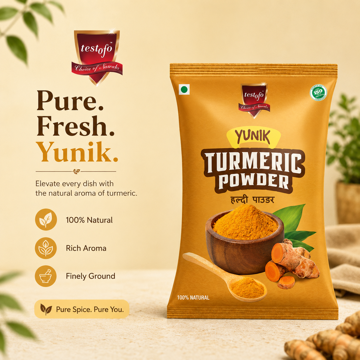 YUNIK Turmeric Powder (Haldi Powder) – 100g