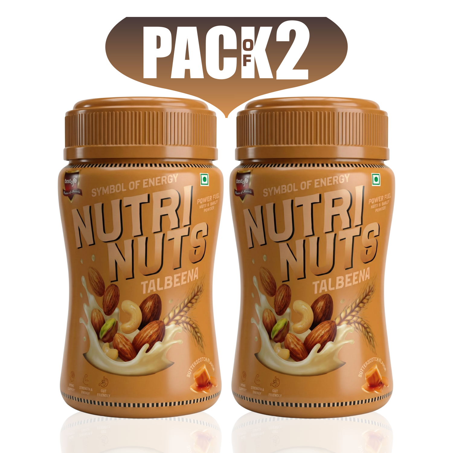 NutriNuts Talbeena – Pack of 2 (Double Butterscotch)
