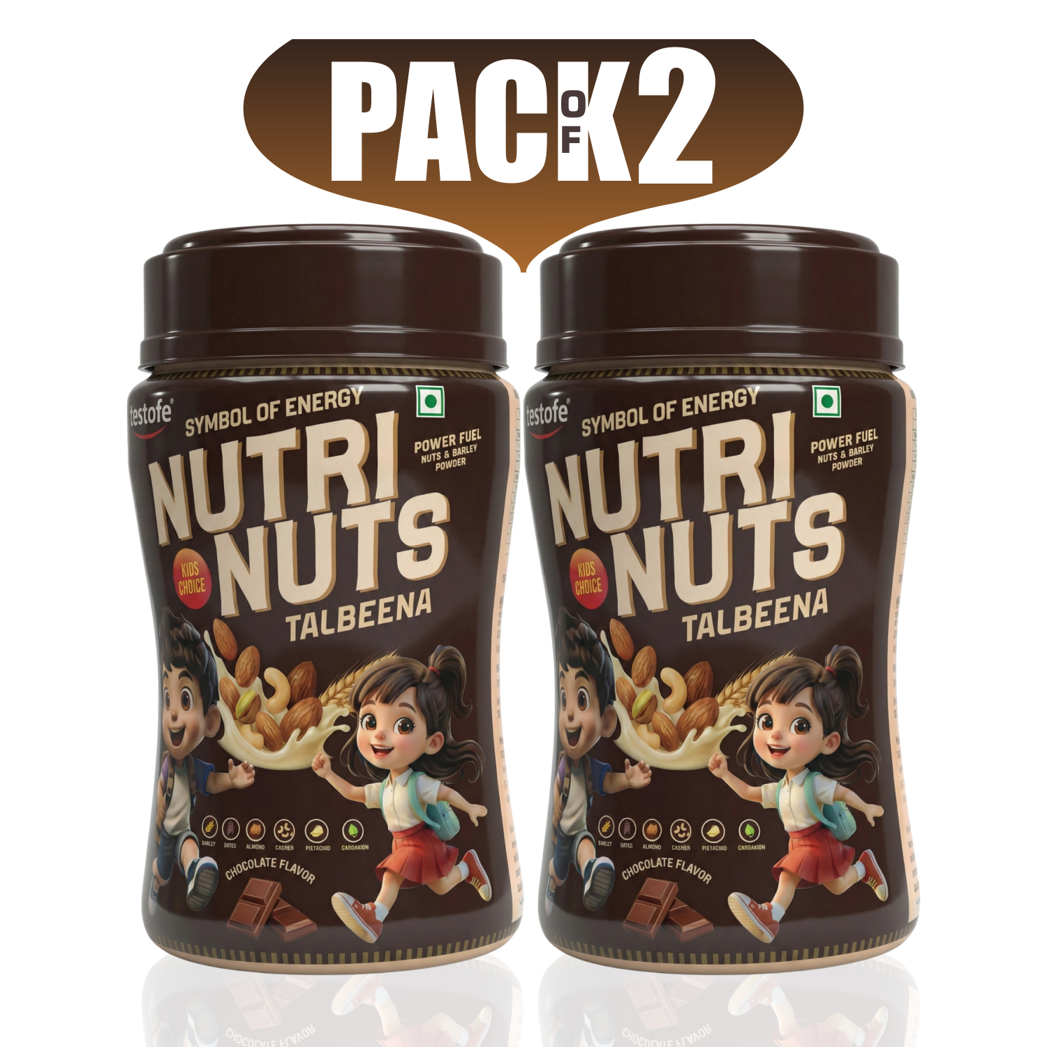 NutriNuts Talbeena – Pack of 2 (Double Chocolate Kids Special)