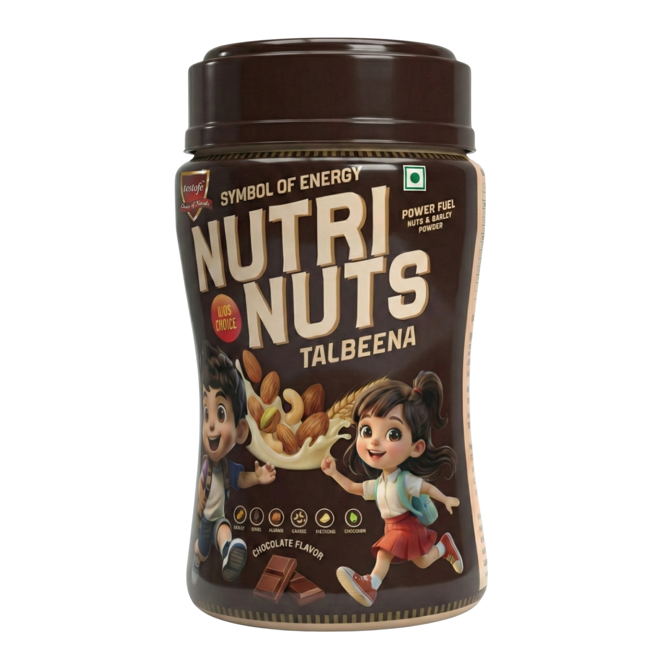 Nutrinuts Talbeena Chocolate Kids, HDPE Jar 250g