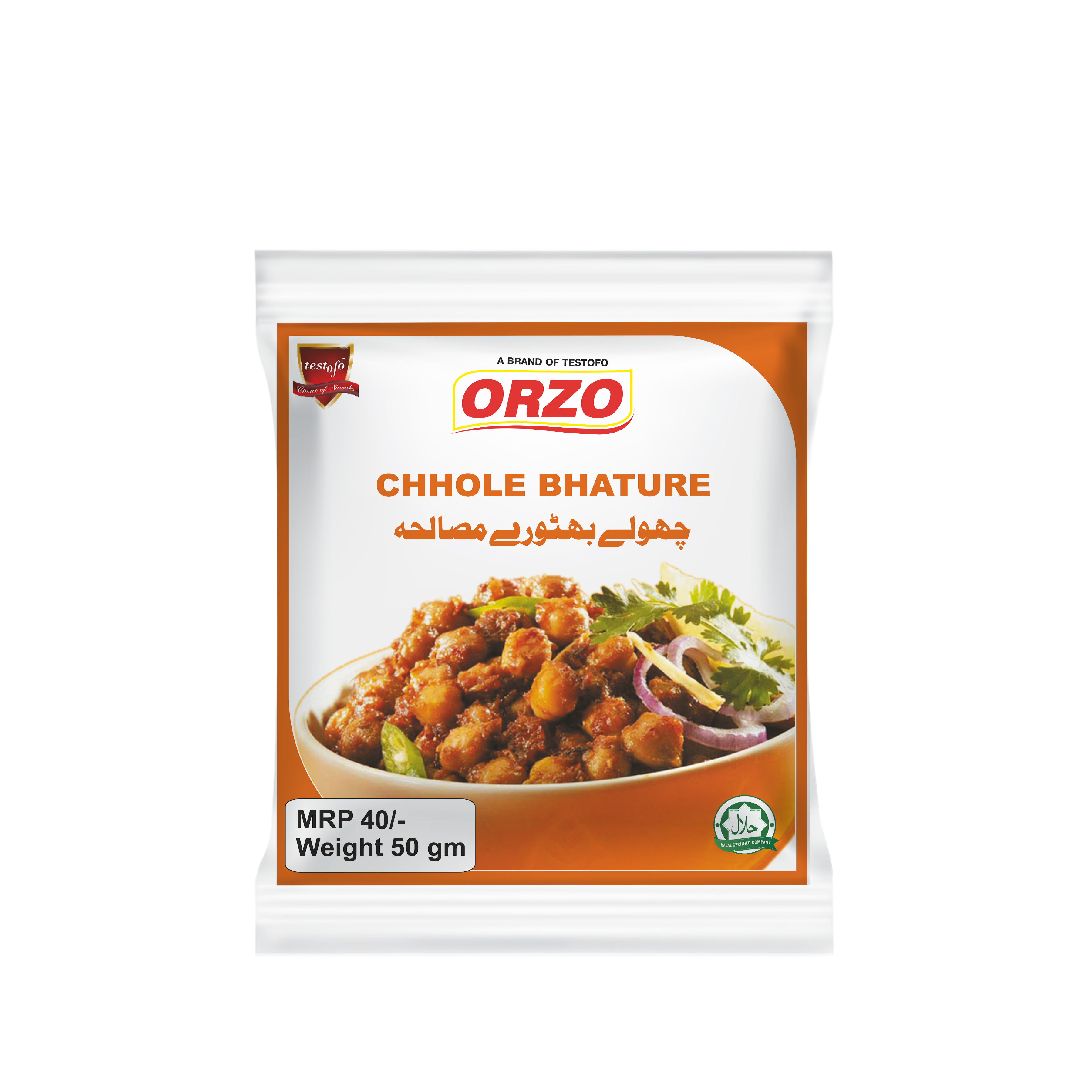 Orzo Chhole Bhature, Pouch 50g